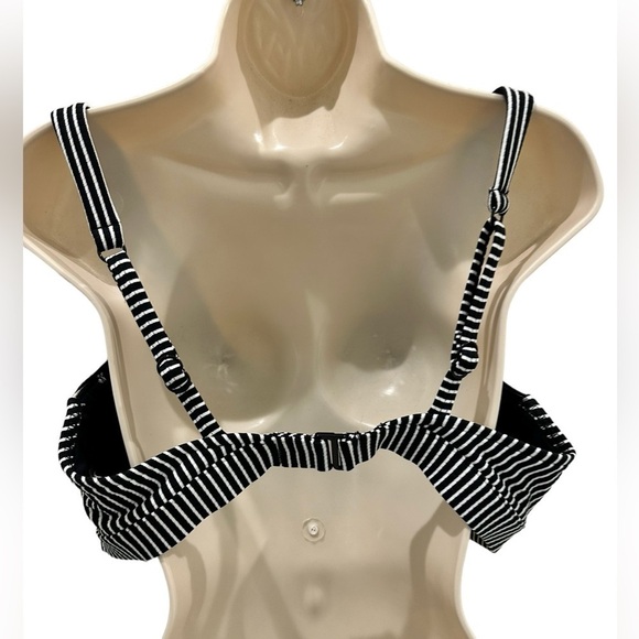 Seafolly PLUS SIZE Women's Dd Bra Bikini Top ONLY Swimsuit in Go Overboard Black - Picture 10 of 10